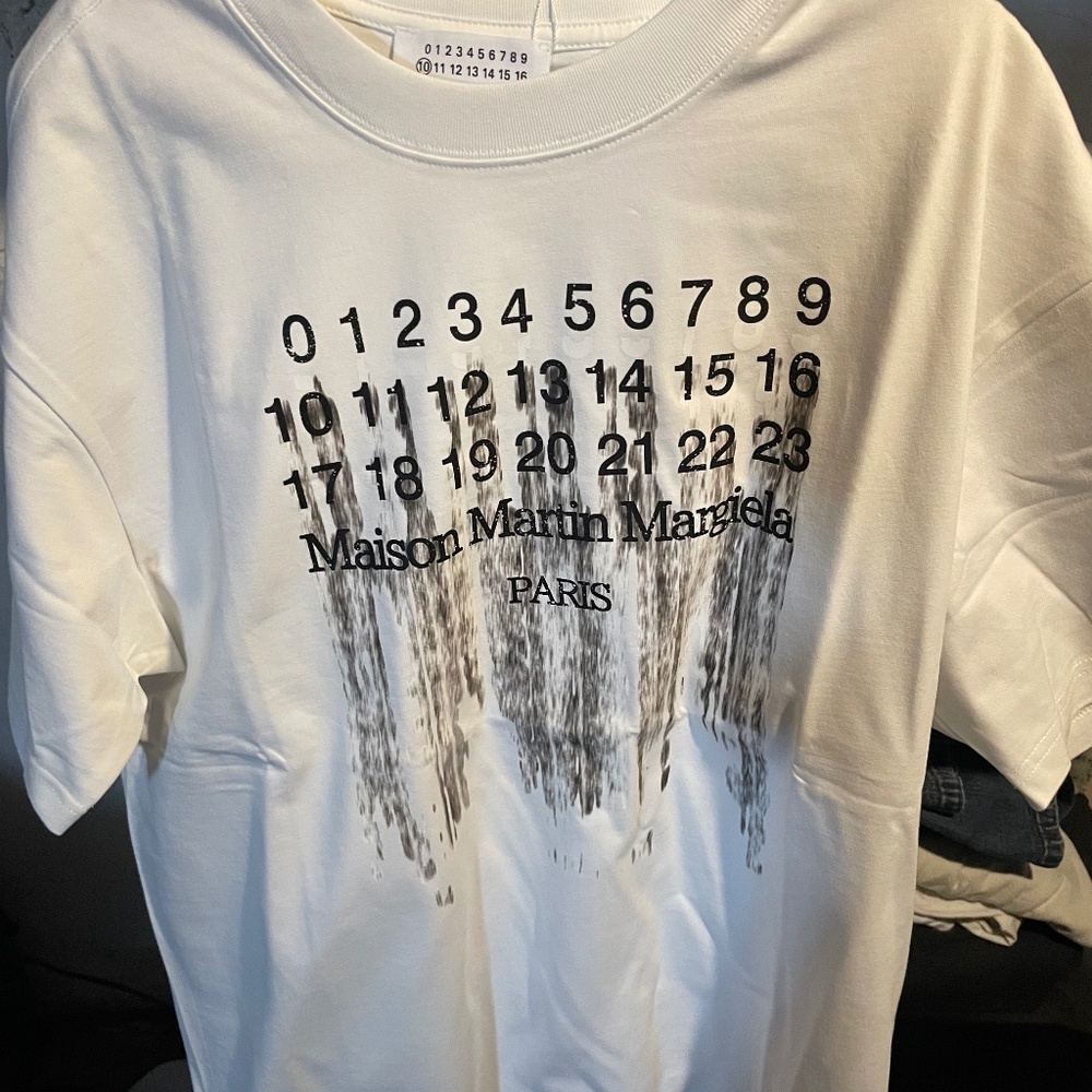 Maison Margiela white graphic tee